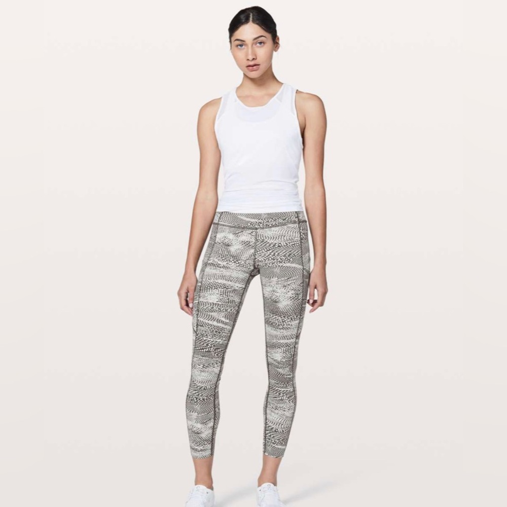 Lululemon Fast & Free 7/8 Tight II *Nulux 25" in Swerve Vapor Metal Grey